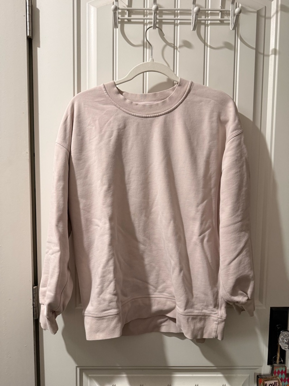 lululemon athletica Soft Pink Crewneck Sweatshirt